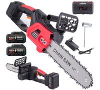 Establecer una sierra de cadena de 48 VF 30 cm 2x batería y maleta