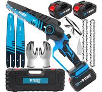 Establecer una sierra de cadena inalámbrica cepillada de 21V 20 cm 2x 4Ah maleta