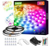 Establezca una tira LED 20M RGB IP20 - 2x10m Música