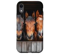 Establo Caja Retrato Caballos Carcasa para iPhone XR