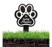 Estaca Conmemorativa Para Mascotas - Decoración De Patio Cementerio Jardín Conmemorativo, Placas Al Aire Libre Pérdida Mascotas, Decoración Tumbas Con Simpatía Garra Perro | Señal Tributo Marcador Tie