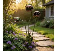 Estaca de JardíN de Metal Caprichosa con Forma De Planta CarníVora, Escultura de Planta Monstruosa Venus Atrapamoscas, Escultura Decorativa de Estaca Para Plantas de Exterior Para CéSped, JardíN