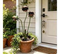 Estaca de JardíN de Metal con Forma de Planta CarníVora, Escultura de Planta Venus Atrapamoscas de 63,5 Cm, DecoracióN Para Exteriores, Ideal Para Macizos de Flores, Patios Y Jardineras(1PCS)