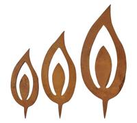 Estaca de jardín de Navidad de metal con ciervo para decoración de plantas, F