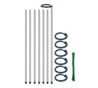 Estaca de soporte para plantas trepadoras con bucle ajustable, varilla de aleación de aluminio para cultivo en interiores y cuidado general del jardín Estaca de soporte para plantas con bucle Guía de