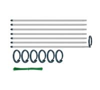 Estaca de soporte para plantas trepadoras con bucle ajustable, varilla de aleación de aluminio para cultivo en interiores y cuidado general del jardín Estaca de soporte para plantas con bucle Guía de