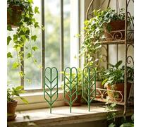 Estaca modular resistente de soporte para plantas, marco de plástico verde para flores de jardín, solución de crecimiento vertical empalmable