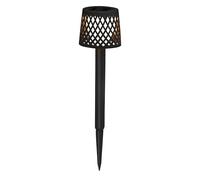 Estaca solar Gretita (L x An x Al: 7 x 7 x 39 cm, Negro, 4 lm)
