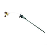 Estaca solar Plus para decoración de jardín de pájaros, decoración realista para el hogar, césped, paisaje, decoración para boda, al aire libre, decoración de patio con mariposa de doble potencia