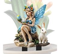 Estacas acrílicas para jardín, arte de hadas, estacas acrílicas de Pascua, impermeables, decoración de festivales de suelo, inserto de paisaje para césped y plantas en maceta