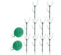 Estacas apilables de soporte para plantas para Monstera, Philodendron y Pothos, estacas de plástico verde resistente a la intemperie para plantas trepadoras para crecimiento vertical en interiores y