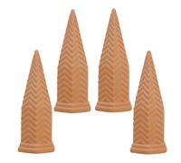 Estacas Autorriego Terracota | Liberación Lenta Automática para Macetas Paquete de Cuatro | Regador de Plantas de Interior | para plantas de interior, macetas de flores, balcón, jardín, alféizar de ve