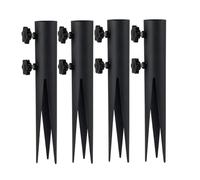 Estacas de antorcha de acero para jardín de metal | Estas robustas estacas de acero anclan de forma segura antorchas al aire libre y adornos de jardín para soportar condiciones