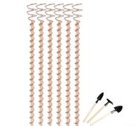 Estacas de cobre para plantas con bobina para soportes eléctricos de jardín, bobinas de crecimiento de plantas para kits de enrejado de verduras y protectores de tallos de flores, herramientas de