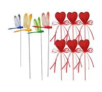 Estacas de | Decoración de paisajismo para Patio, estacas en Forma de corazón, para jardineros, Interiores y Exteriores, paisajistas, Caminos, césped, Patio, balcón, día de San Valentín