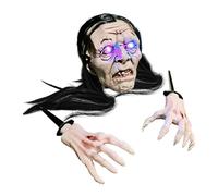 Estacas de Esqueleto de Halloween - Esqueleto Luminoso Que emergen del Suelo Efecto,Decoraciones de Miedo Ligeras para jardín al Aire Libre, casa embrujada, césped, Festival y