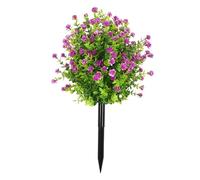 Estacas de eucaliptos artificiales para decoración de interiores y exteriores, resistentes a la intemperie, camelias, verdes, accesorios, eucaliptos artificiales, estacas de hojas