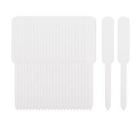 Estacas de identificación de jardín impermeables - Marcadores decorativos de nombres de plantas de 100 piezas, etiquetas de etiquetado tipo T resistentes a la intemperie | Vivero invernadero granja ma