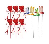 Estacas de para jardín, decoración de paisajismo de jardín, estacas en Forma de corazón, para paisajistas, Interiores y Exteriores, Caminos, césped, Patio, balcón, cumpleaños, día de San