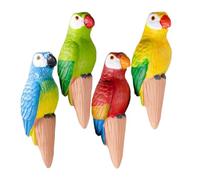 Estacas de riego automático: de riego automático de terracota premium de 4 piezas, aparato de liberación gradual de picos de humedad para plantas | Para jardín, invernadero, viajes, vacaciones