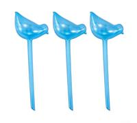 Estacas de riego de plantas de PVC 3PC 25cm Forma de pájaro (azul)