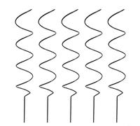 Estacas de tomate en espiral para plantas trepadoras, soporte de jardín de hierro verde para tomates, pepinos, frijoles, flores, jaula de cultivo vertical resistente a la intemperie, 43 cm con línea