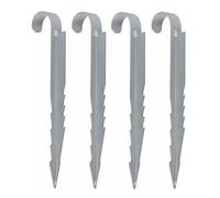 Estacas De Trampolín: Anclajes De Fijación De Acero Galvanizado De Alta Resistencia De 330 Mm, Herramienta De Seguridad Para Exteriores Con Viento Fuerte Con Diseño Inoxidable | Trampolín Y Estabiliza