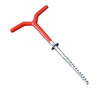 Estacas Hielo Para Tienda Estacas Tornillo, Barrenas, Portacañas, Barrenas | Clavija Anclaje Para Refugio Pesca Hielo Anclajes Y Estacas De Acero Inoxidable Antióxido Robustos Y Fácil