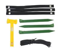 Estacas para árboles, amarre resistente a la intemperie, estacas y soportes para árboles inclinados, para trampolín, cobertizo, invernadero, toldo, parque infantil, contra el mal tiempo, protección