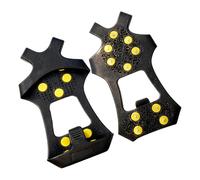 Estacas para botas de hielo | Suministros de invierno con agarre antideslizante - Tracción de raquetas de nieve | para corredores, excursionistas, estudiantes, dueños de perros, aceras, caminos