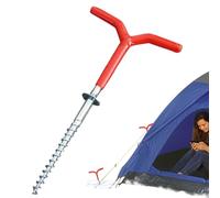 Estacas Para La Pesca En Hielo Estacas Tornillo, Barrenas, Portacañas, | Clavija Anclaje Para Refugio Pesca Hielo Accesorios Pesca, Portacañas, Estacas Campamento Nieve, Equipo Fr