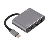 Estaci n de Acoplamiento 4 en 1 Tipo C con PD y VGA USB Adaptador Multipuerto Multifuncional para Port Tiles Salida de V deo 4K 60Hz Carga R pida 100W Compatible con Pro y