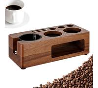 Estación a prueba de manipulaciones - Soporte organizador antideslizante para café espresso, base para prensa de café, estante para mostrador, plataforma compacta para la preparación de la