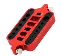 Estación aislante de soldadura de aluminio para varios conectores, diseñada para herramientas RC, compacta y fiable para soldar (rojo)