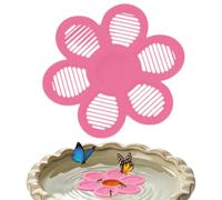 Estación de abejas flotante - Pociones en forma de flor 19 3 cm Nuevo Top | Estación de abejas flotante para rescate de insectos de forma segura | Bebedero en forma de flor de 19 3 cm con espacio de