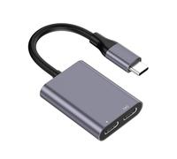 Estación de acoplamiento 2 en 1 USB C Hubs AR Glasses que ofrece carga PD y datos