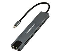 Estación de acoplamiento 8 en 1 con HDMI 4K, 100M BPS RJ45 Ethernet, lector de tarjetas SD/TF, USB 3.0/2.0, PD 100W, adaptador HDMI USB C Hub Ethernet para MacBook, Huawei, Chromebook, Samsung, HP