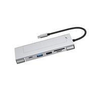 Estación de acoplamiento 8 en 1 de velocidad rápida que ofrece velocidades USB 3.2 de 10 Gbps, opción de múltiples conexiones para USB a C HDTV Ethernet Reader concentradores de velocidad rápida