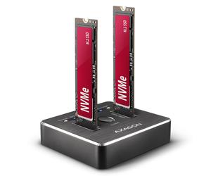 Estación de acoplamiento - AXAGON - ADSA-M2C - Clon - Doble SSD - USB 3.1 Gen 2