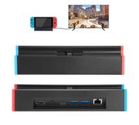 Estación de acoplamiento compatible con Nintendo Switch 2, TV Dock con 4K @ 120 Hz HDMI, 100 W USB-C PD, puerto LAN, 2 puertos USB 3.0, carga y juegos para TV y escritorio