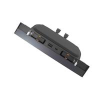 Estación de acoplamiento con cuerda telescópica, divisor de concentrador USB, múltiples dispositivos, carga y transferencia de datos, accesorios de consola central, adaptador de cable retráctil