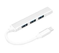 Estación De Acoplamiento De 4 Puertos, Función De Intercambio En Caliente Aleación De Aluminio Tipo C A Adaptador USB Protección contra Sobrecarga para El Hogar para Exteriores