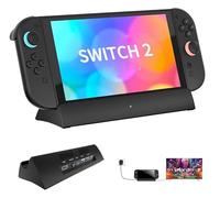 Estación de acoplamiento de TV para Switch 2, estación de acoplamiento Switch 2 con salida HDMI 4K a 120Hz, puerto tipo C, puerto USB 3.0, repuesto para base oficial Switch2, compatible con sistema de