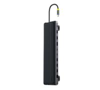 Estación de acoplamiento HUB 12 en 1 USB-C HDMI DisplayPort USB-A SD/microSD RJ45 PD - Gris