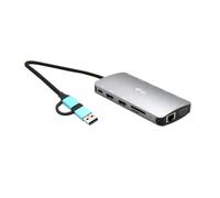 Hub USB i-Tec CANANOTDOCKPD Plateado