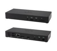 Thunderbolt 3 3x Display Docking Station + Power Delivery 96W, Estación de acoplamiento negro, Alámbrico, Thunderbolt 3, 96 W, 3,5 mm, 10,100,1000 Mbit/s, Negro