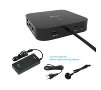 Estación de acoplamiento i-tec USB-C, HDMI y DP con PD de 100 W y Cargador universal i-tec de 112 W