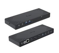 Estación de acoplamiento i-tec USB-C Triple Display Gen 2 100W 3x4K 7xUSB Ethernet Negro