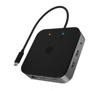 ICY BOX USB 4 Docking Station (7 en 1) para 2 monitores (1 HDMI y 1 DP), 4K 120 Hz / 8 K 30 Hz, 3 x USB 3.2 Gen 2 (10 Gbps), 60 W Power Delivery, Gigabit Ethernet, Audio, IB-DK408-C41