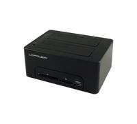 Estación de acoplamiento - LC-Power - LC-DOCK-U3-CR - USB 3.0 Tipo-A - SATA - Negro